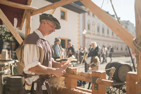 Handwerker beim Mittelalterfest